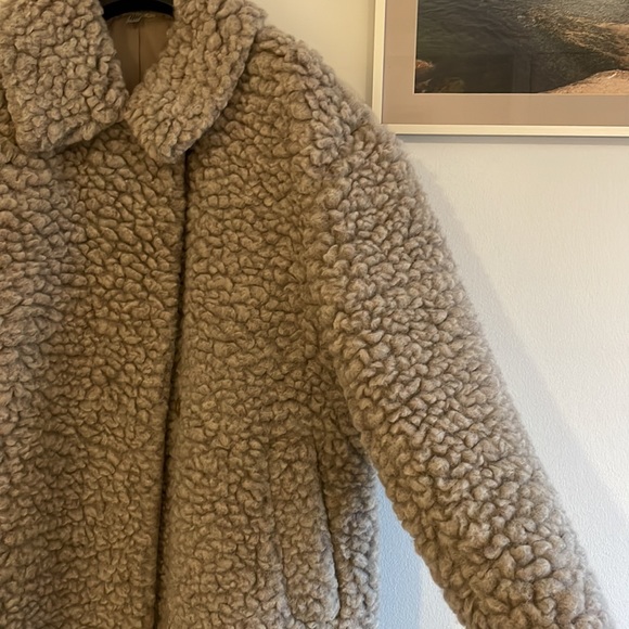 COS Teddy Jacket in Gray - Picture 2 of 7